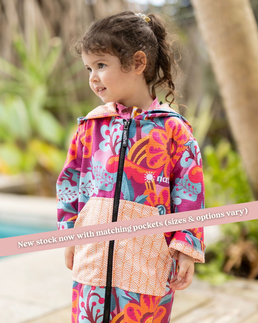 Wildflower - Kids Hooded Towel