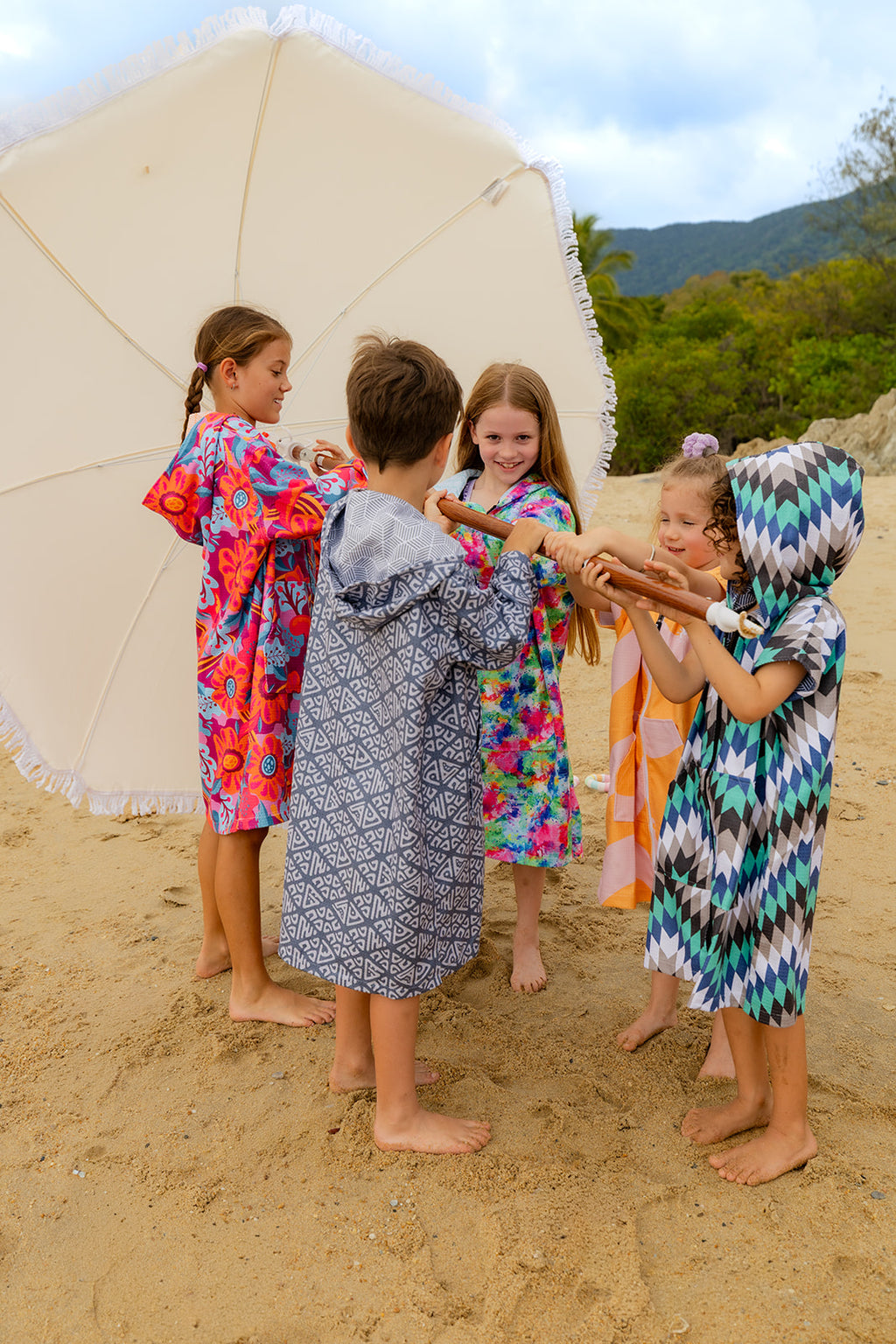 Wildflower - Kids Hooded Towel