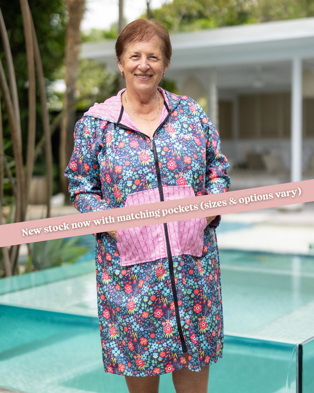 Bloomin Blossom - Adults Hooded Towel