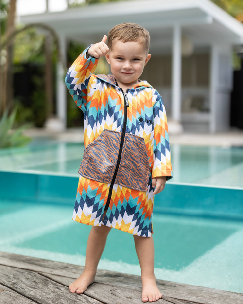 Aztec Adventure - Kids Hooded Towel