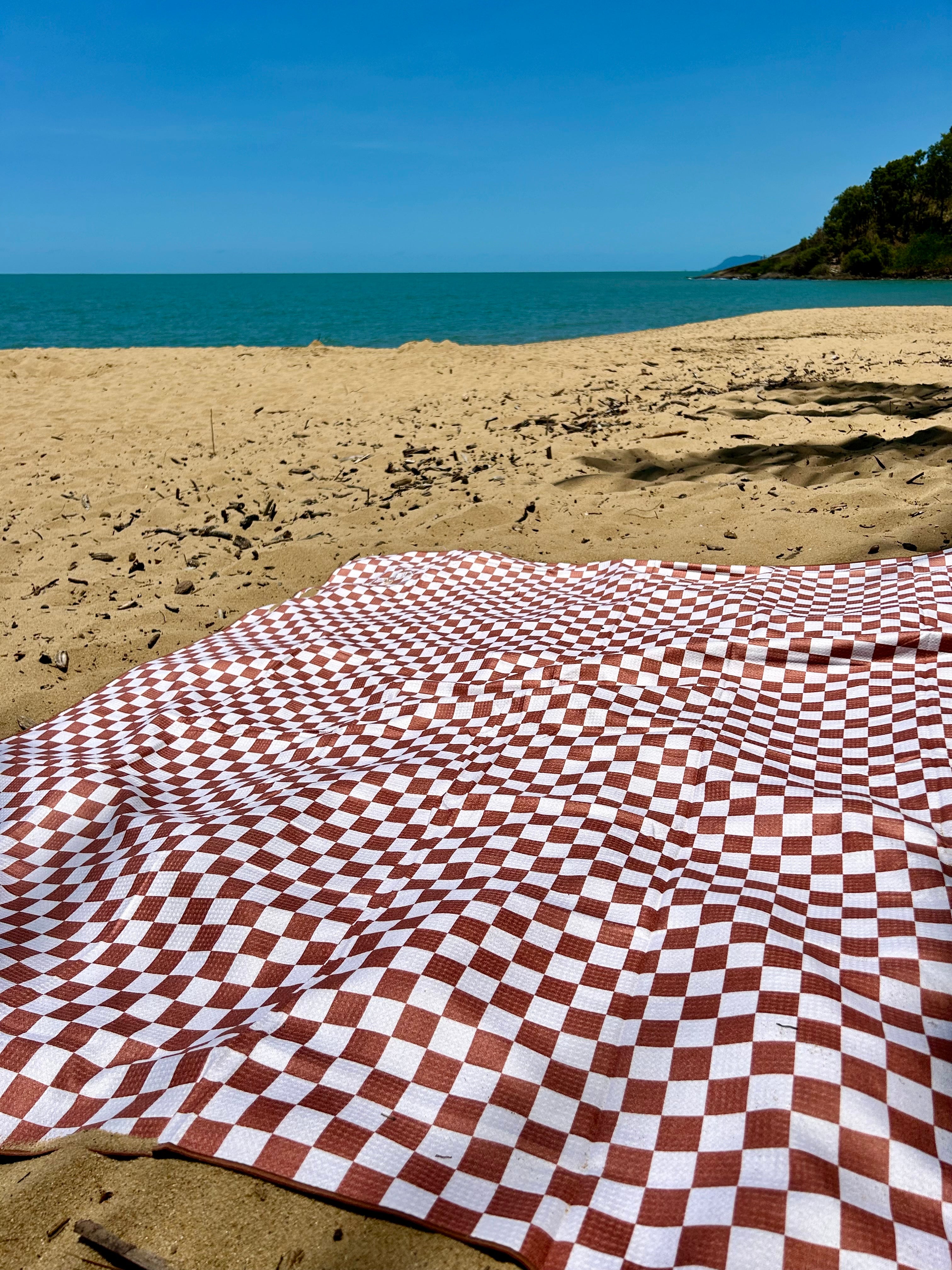 Cheeky Check - Sand Free Beach Mat