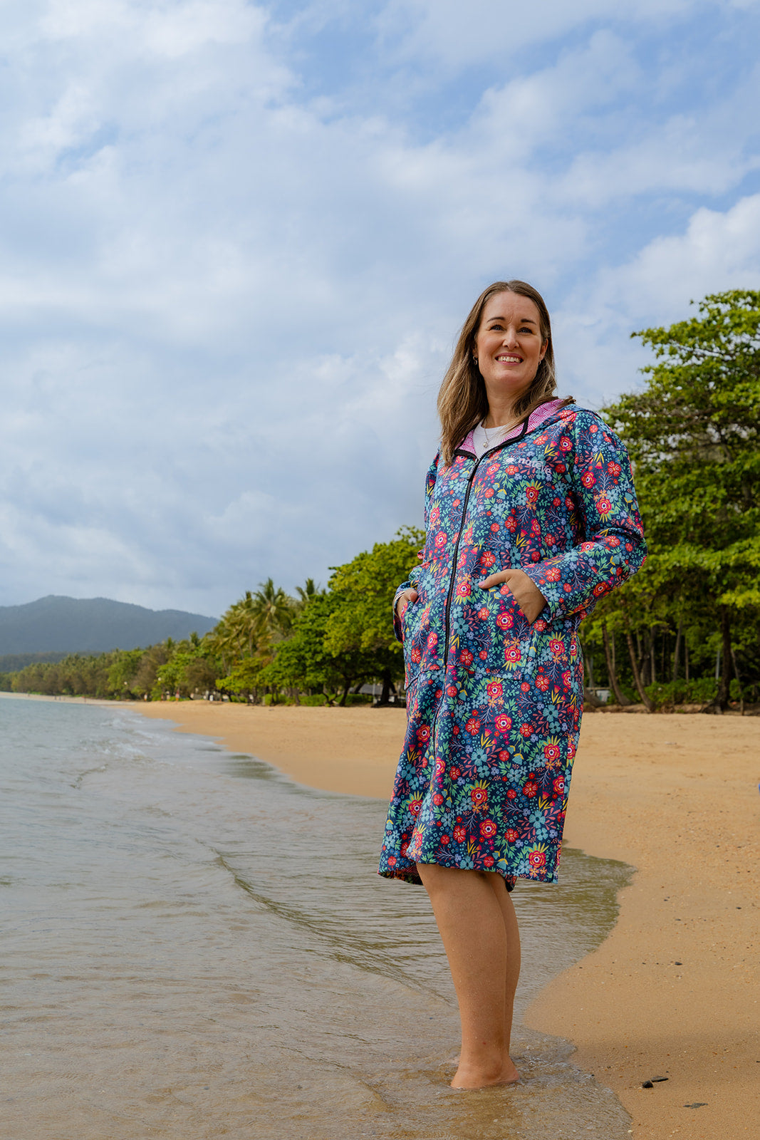 Bloomin Blossom - Adults Hooded Towel