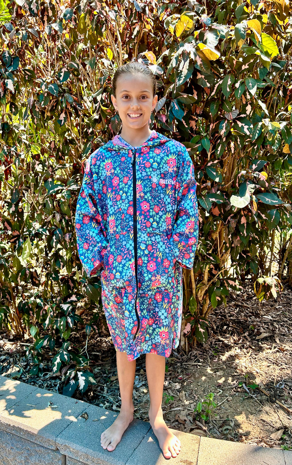 Bloomin Blossom - Kids Hooded Towel