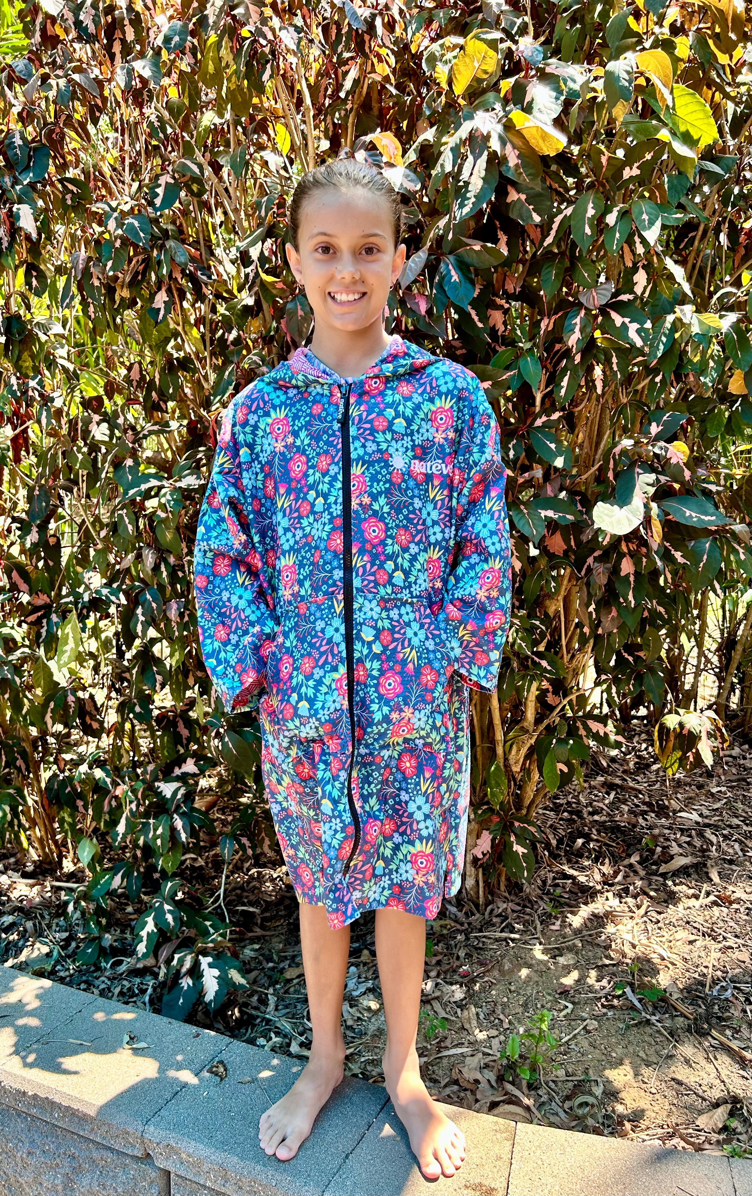 Bloomin Blossom - Kids Hooded Towel