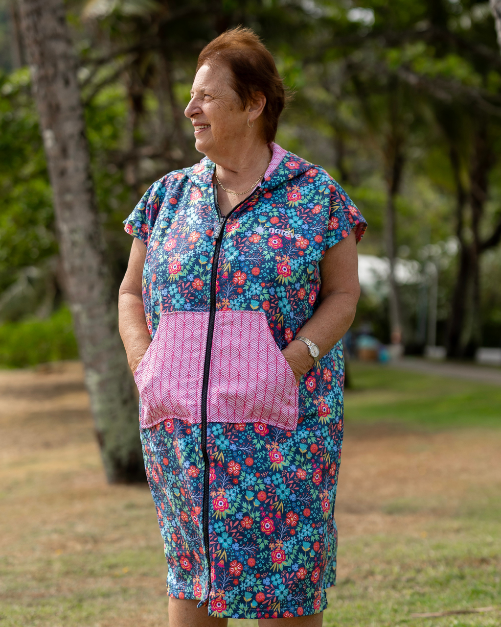 Bloomin Blossom - Adults Hooded Towel