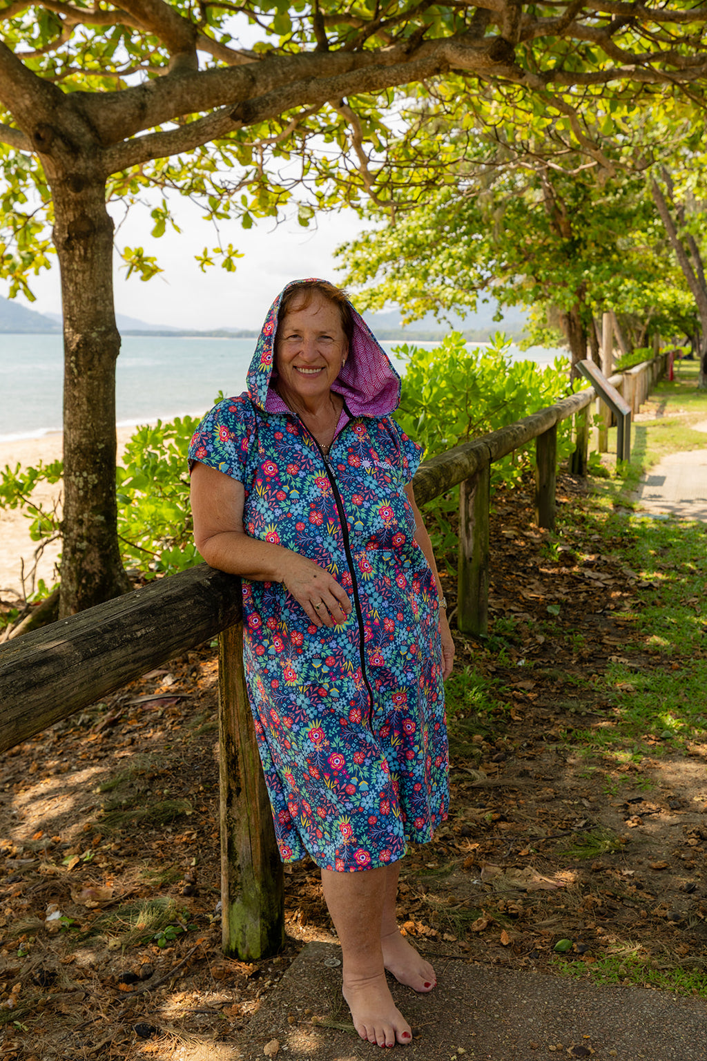 Bloomin Blossom - Adults Hooded Towel