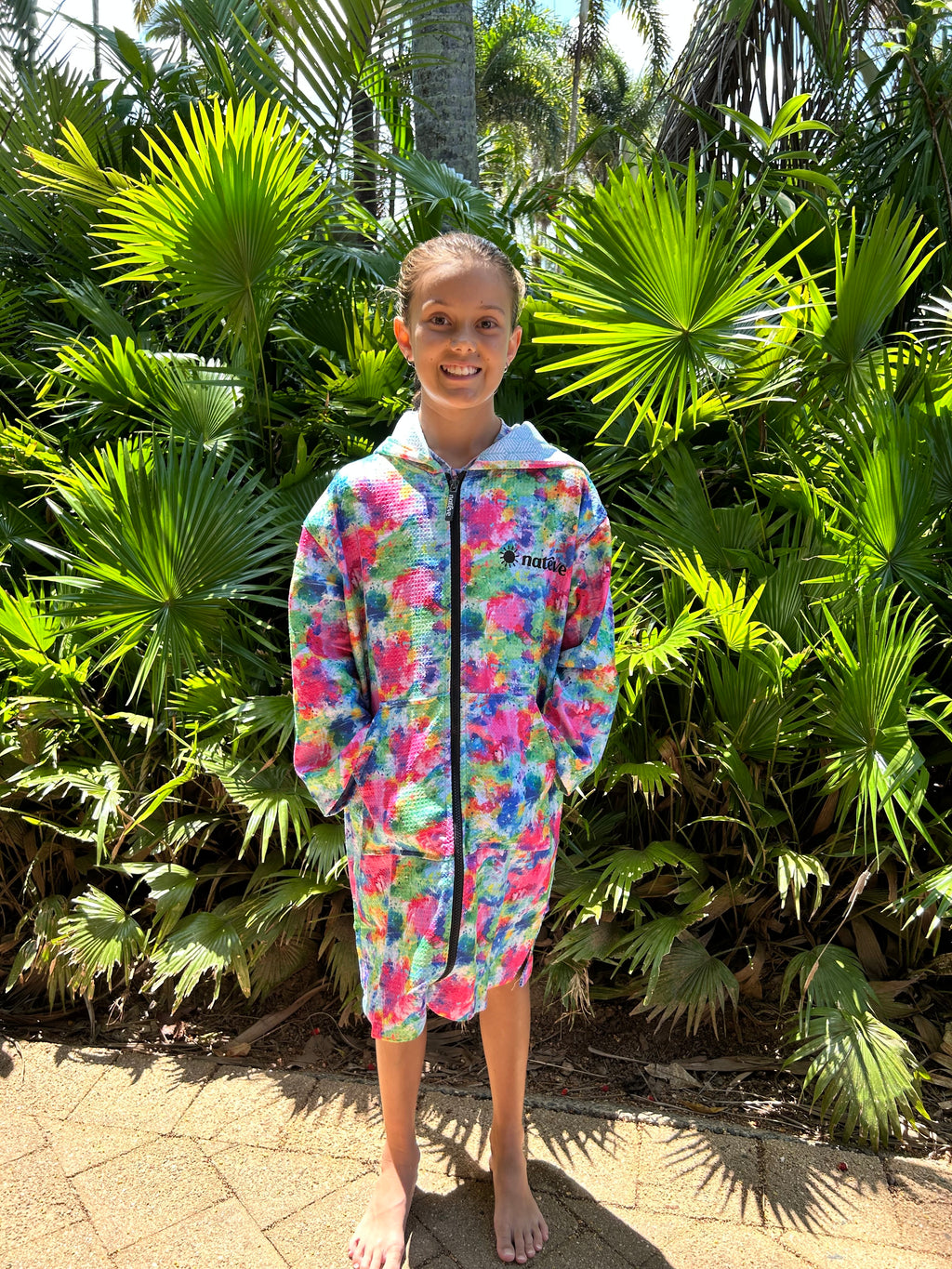 Colour Burst - Kids Hooded Towel