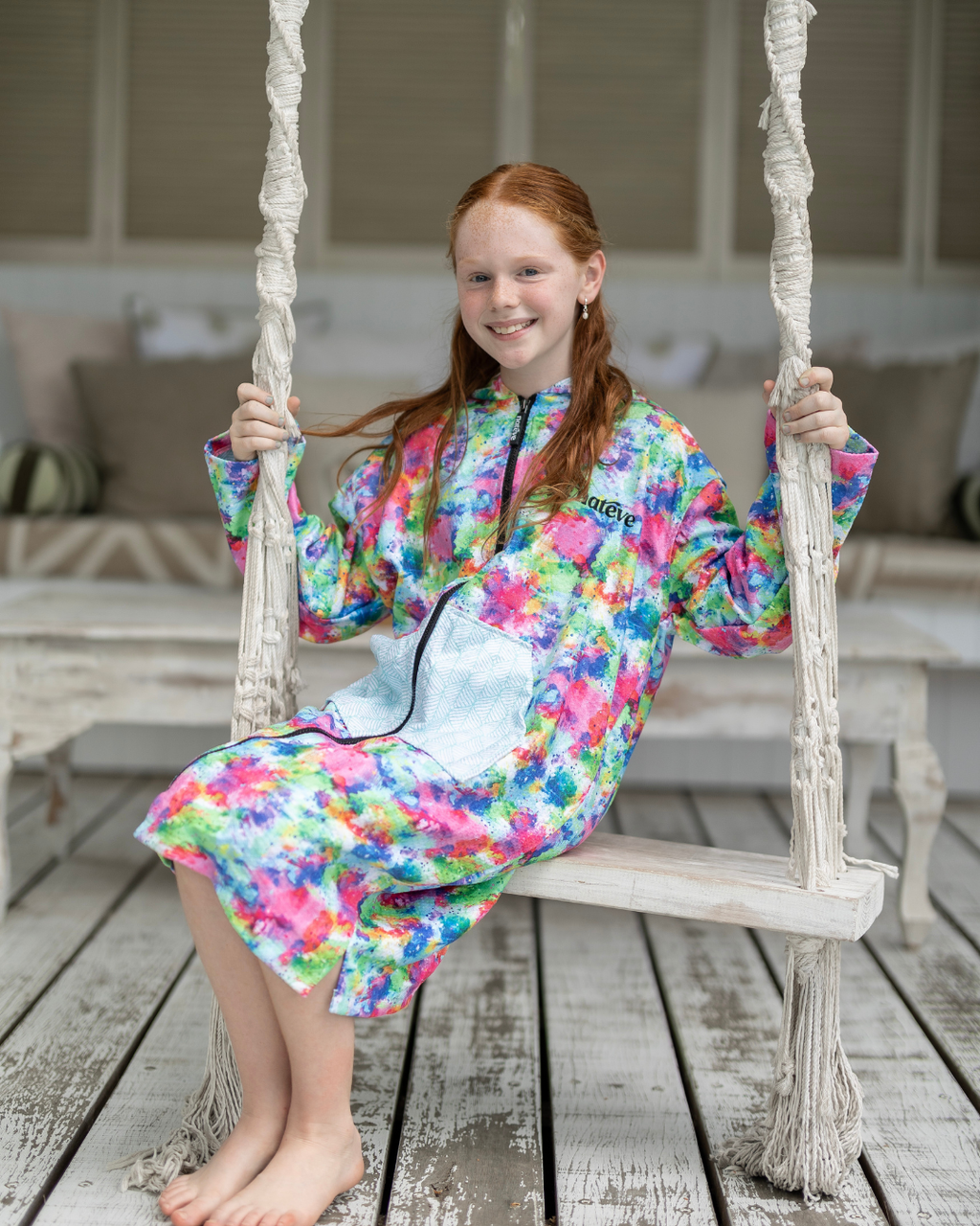 Colour Burst - Kids Hooded Towel