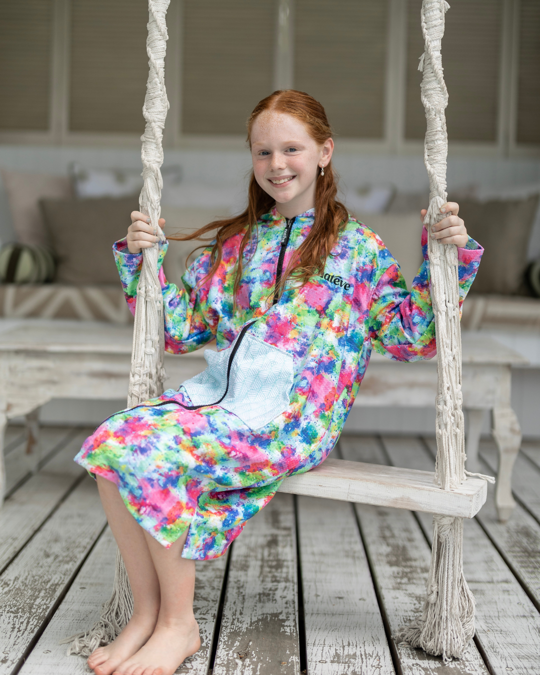 Colour Burst - Kids Hooded Towel