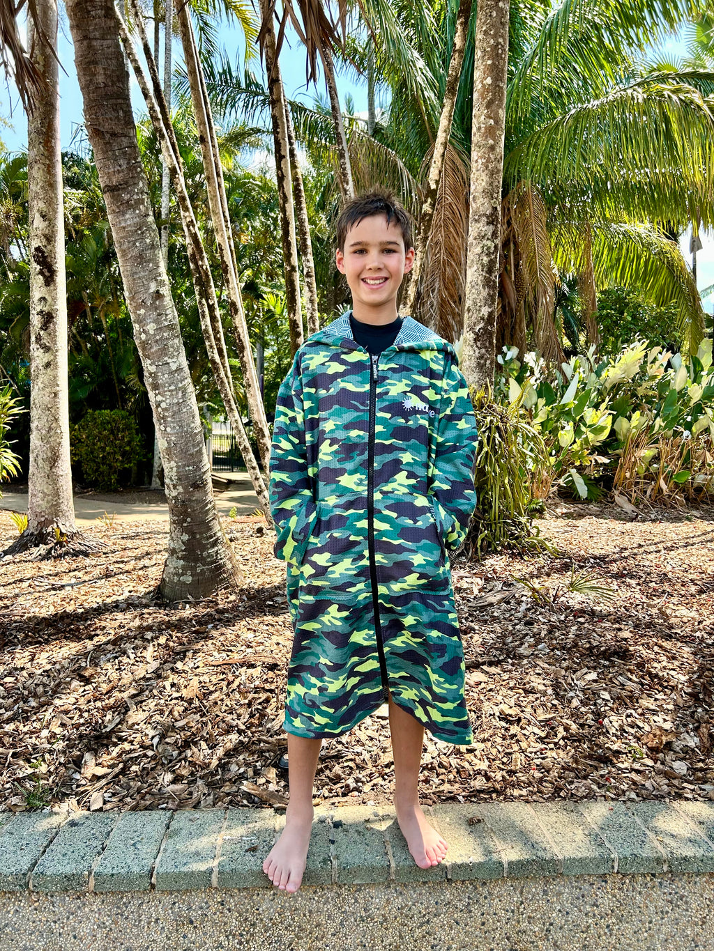 Camo Chaos - Kids Hooded Towel