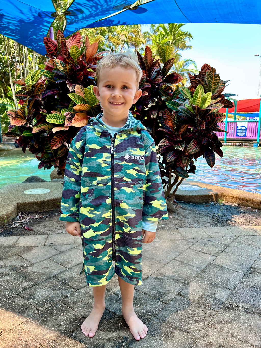 Camo Chaos - Kids Hooded Towel