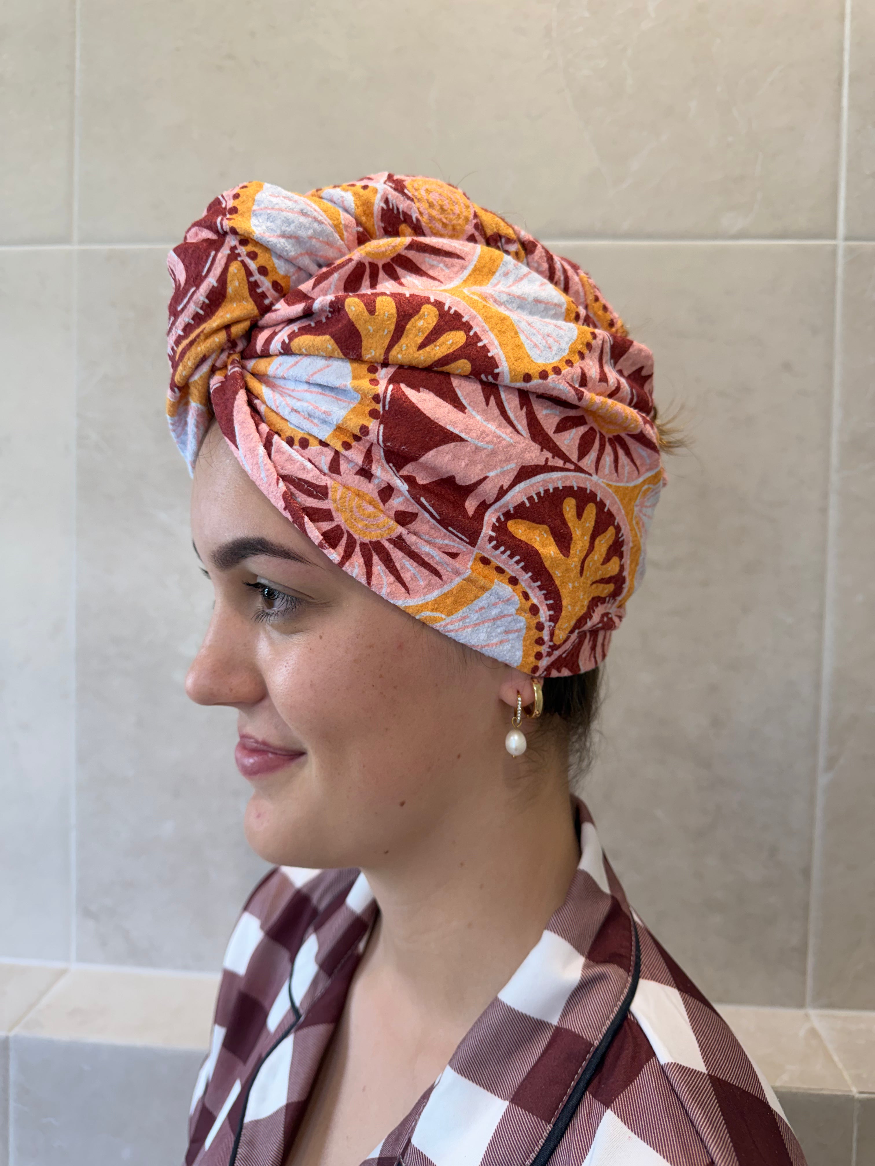 Pre-Order | Sun Scallop - Hair Wrap | Towel