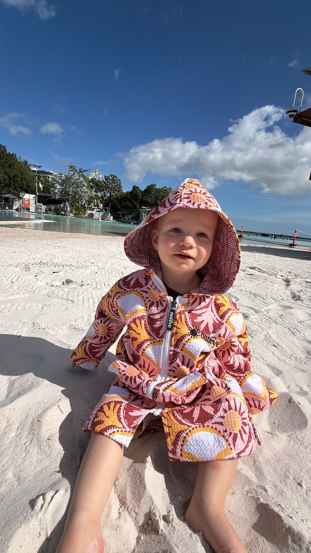 Sun Scallop - Kids Hooded Towel
