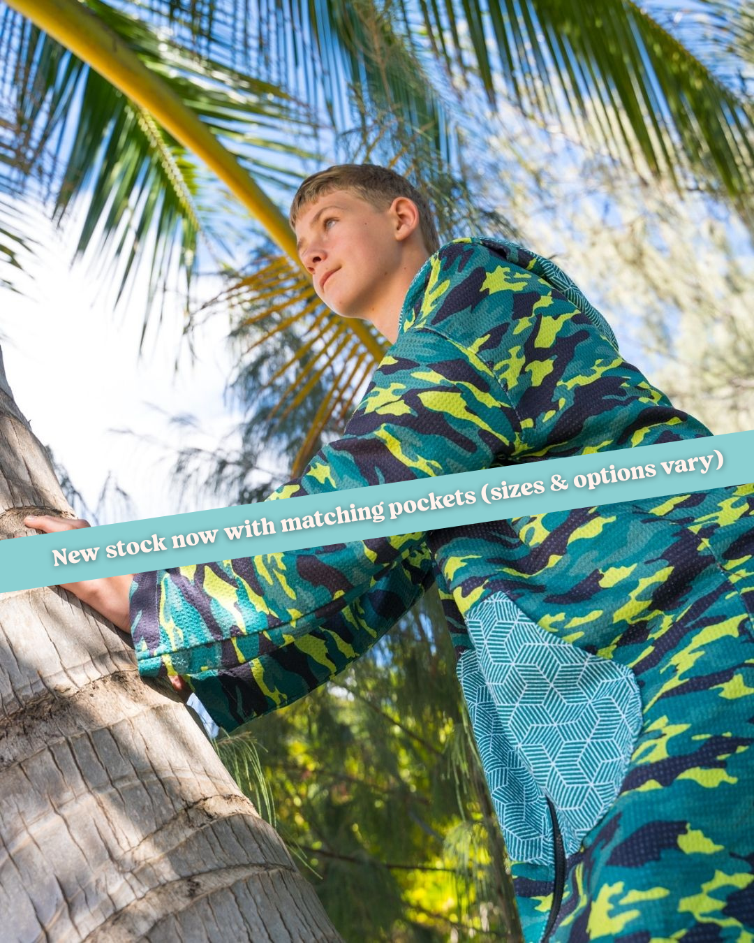 Camo Chaos - Kids Hooded Towel