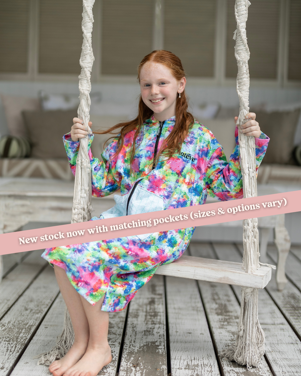 Colour Burst - Kids Hooded Towel