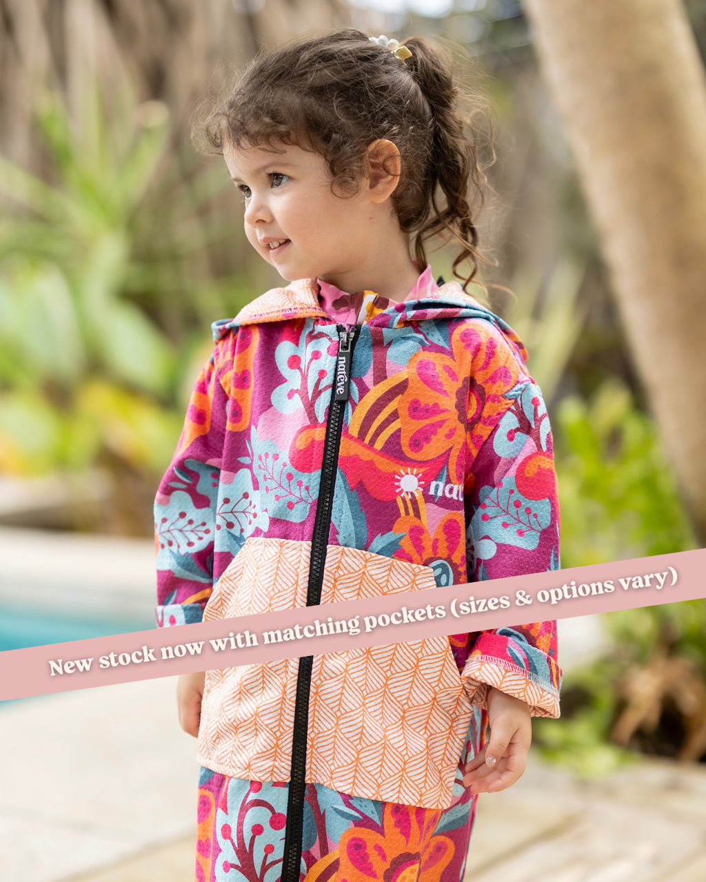 Wildflower - Kids Hooded Towel