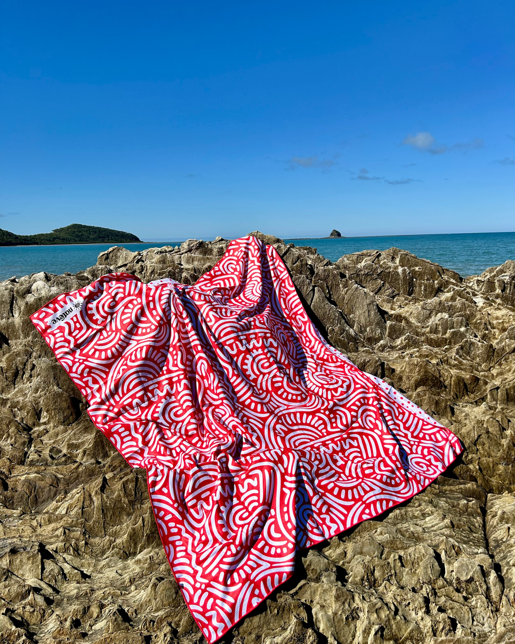 Matte Beach Collection Ruby Rush - Sand Free Beach Mat – Nateve Australia