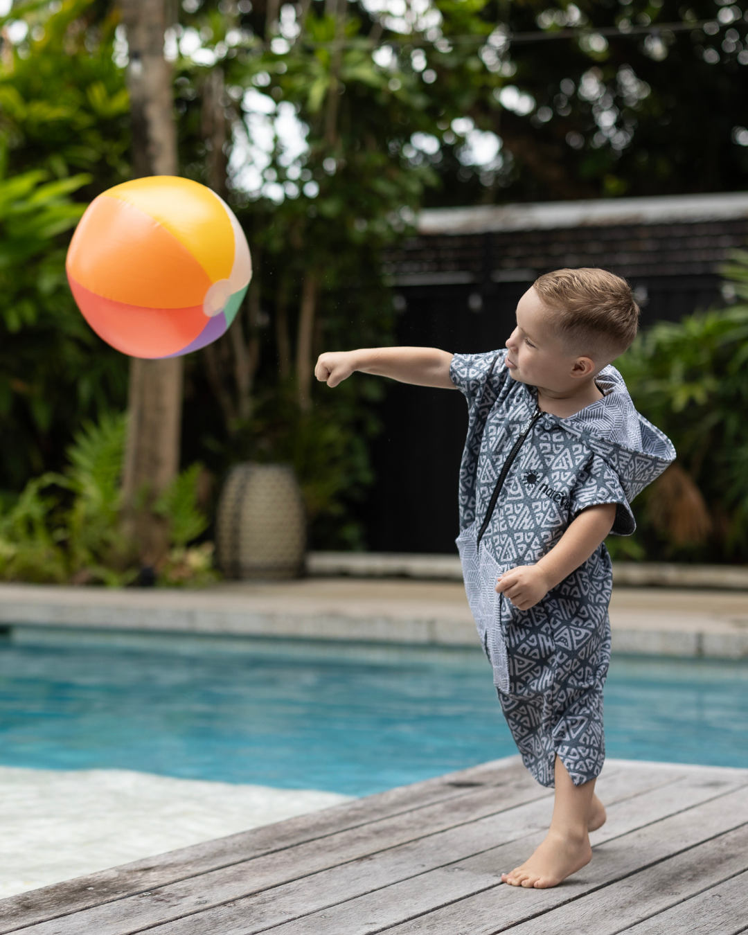 Tiki Trek - Kids Hooded Towel