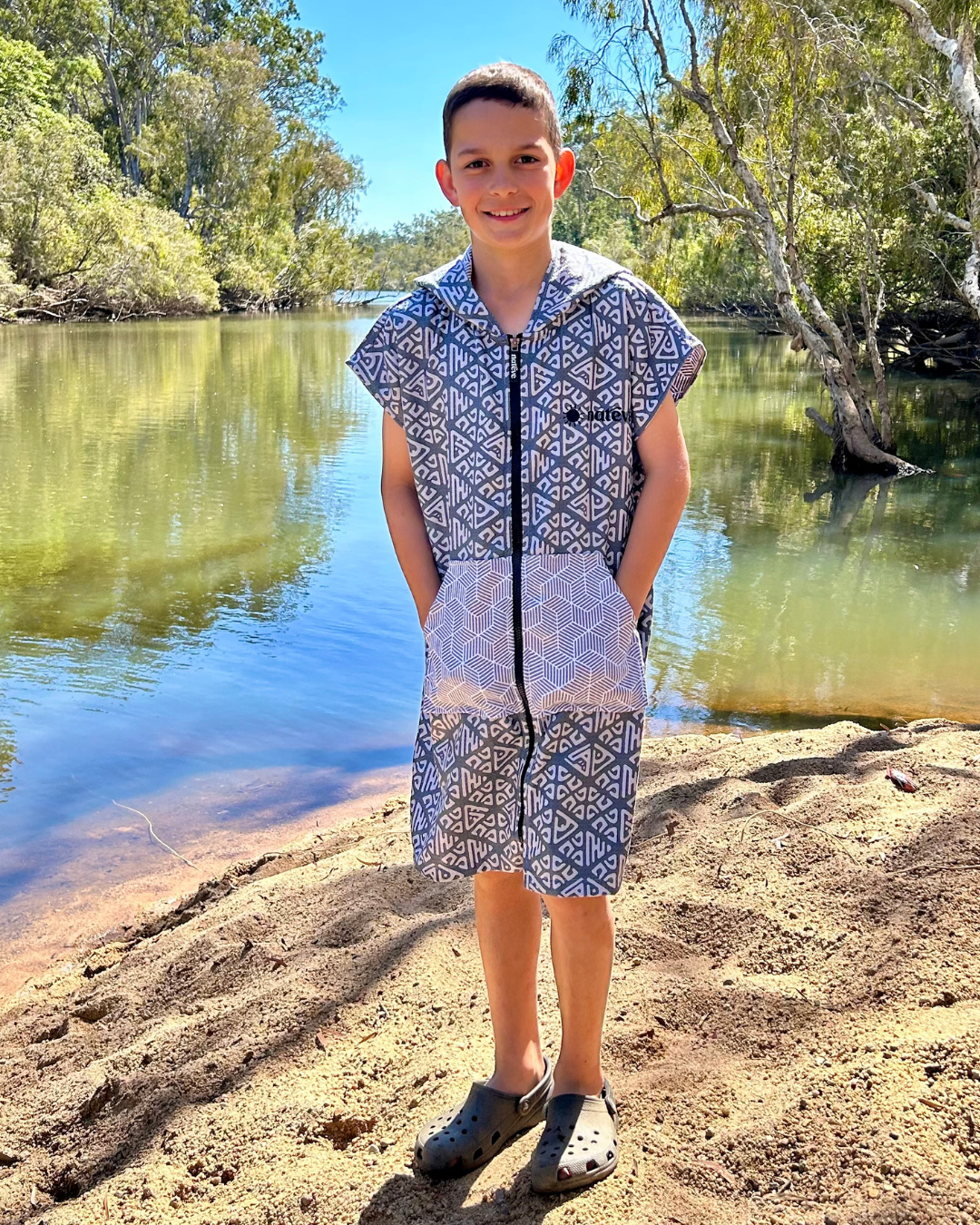 Tiki Trek - Kids Hooded Towel