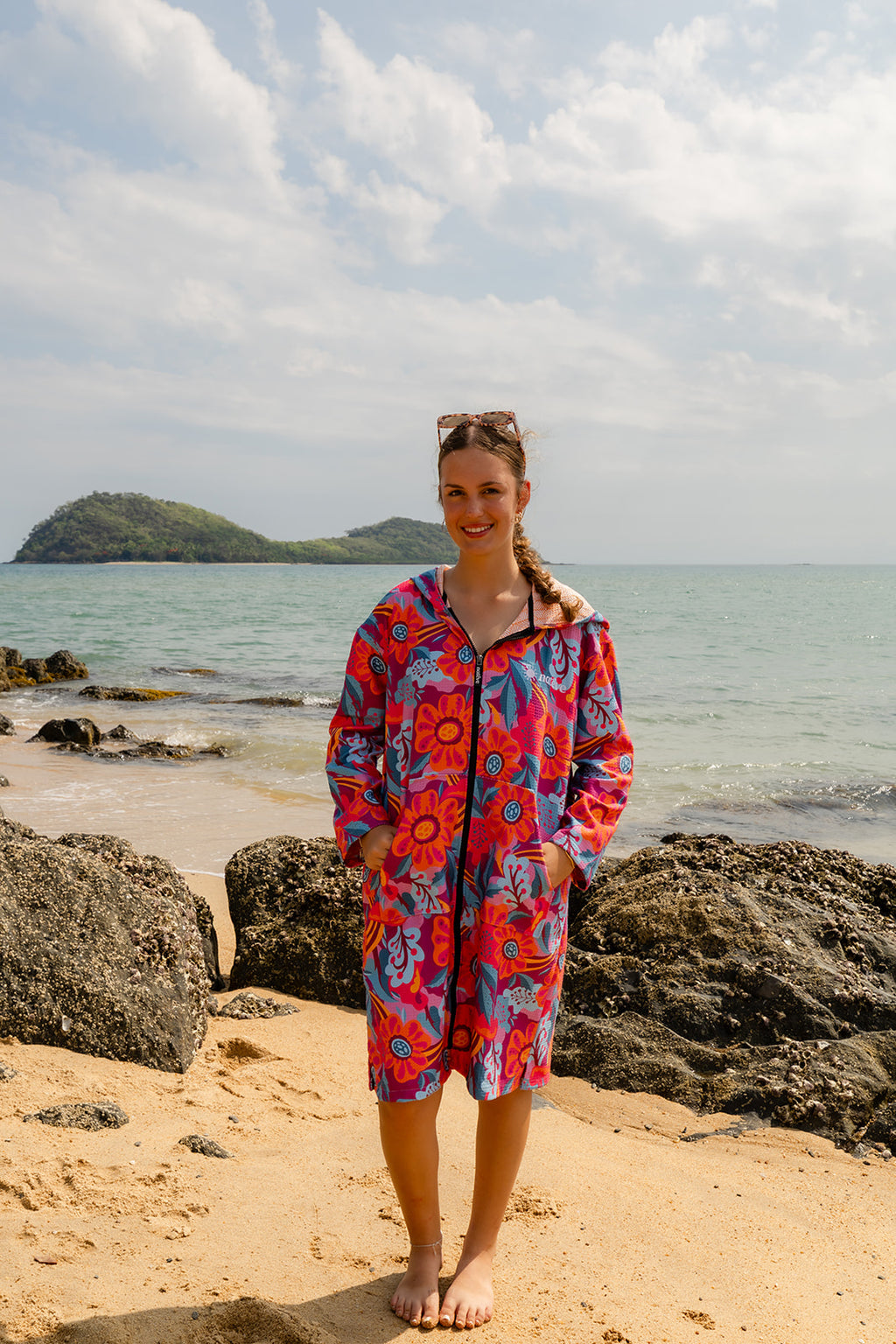 Wildflower - Adults Hooded Towel