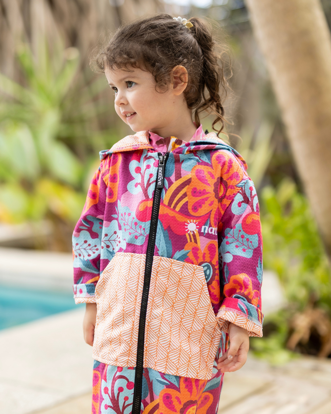 Wildflower - Kids Hooded Towel