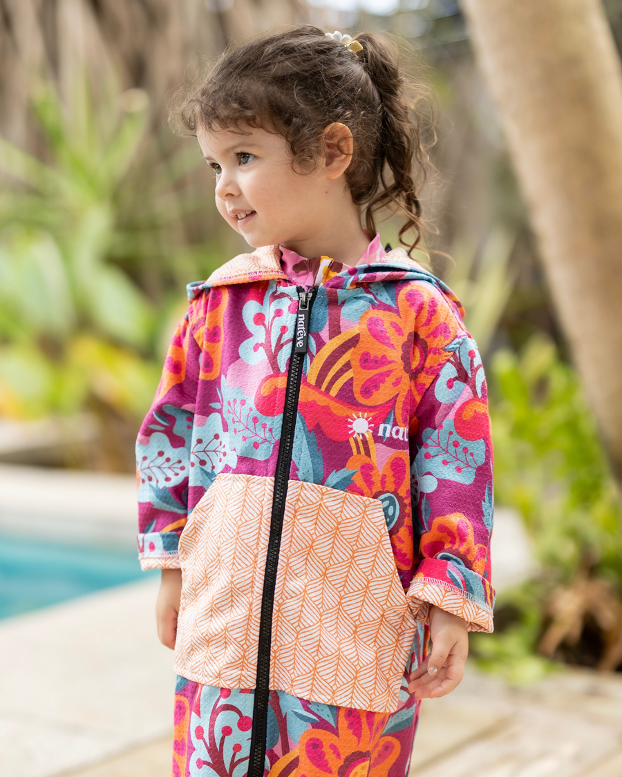 Wildflower - Kids Hooded Towel