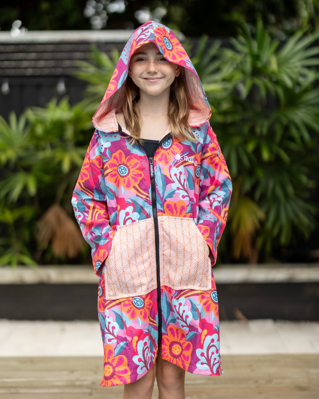 Wildflower - Kids Hooded Towel