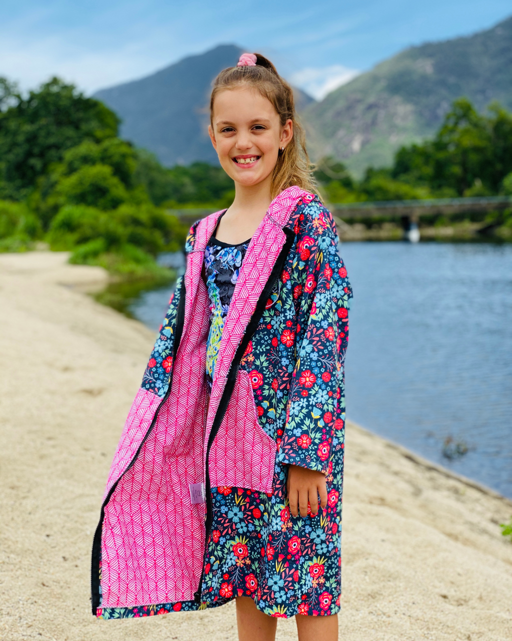 Bloomin Blossom - Kids Hooded Towel